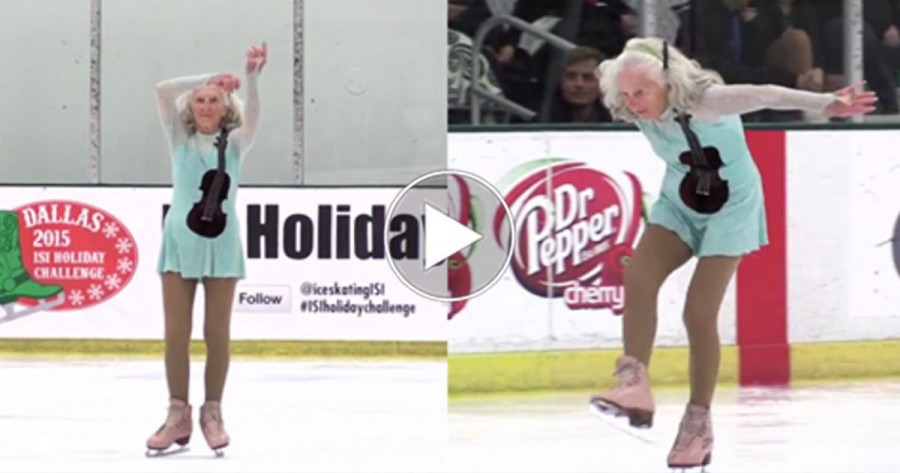 90 esztendős és még mindig táncol a jegen… videó, ami után biztosan tudsz megszólalni egy darabig
